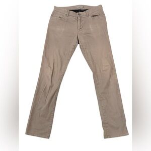 Mens Vince Dylan Slim 5-Pocket Stretch Cotton Pant in Frog Green 32x32